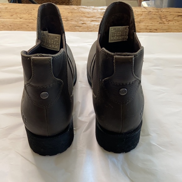 UGG WATERPROOF WOMENS BROWN SLATE BONHAM III CHELSEA ANKLE BOOTS SIZES 10/11 - Picture 6 of 9